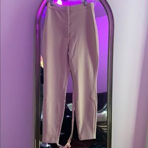 Oh Polly petite highwaisted tailored pant in Cream